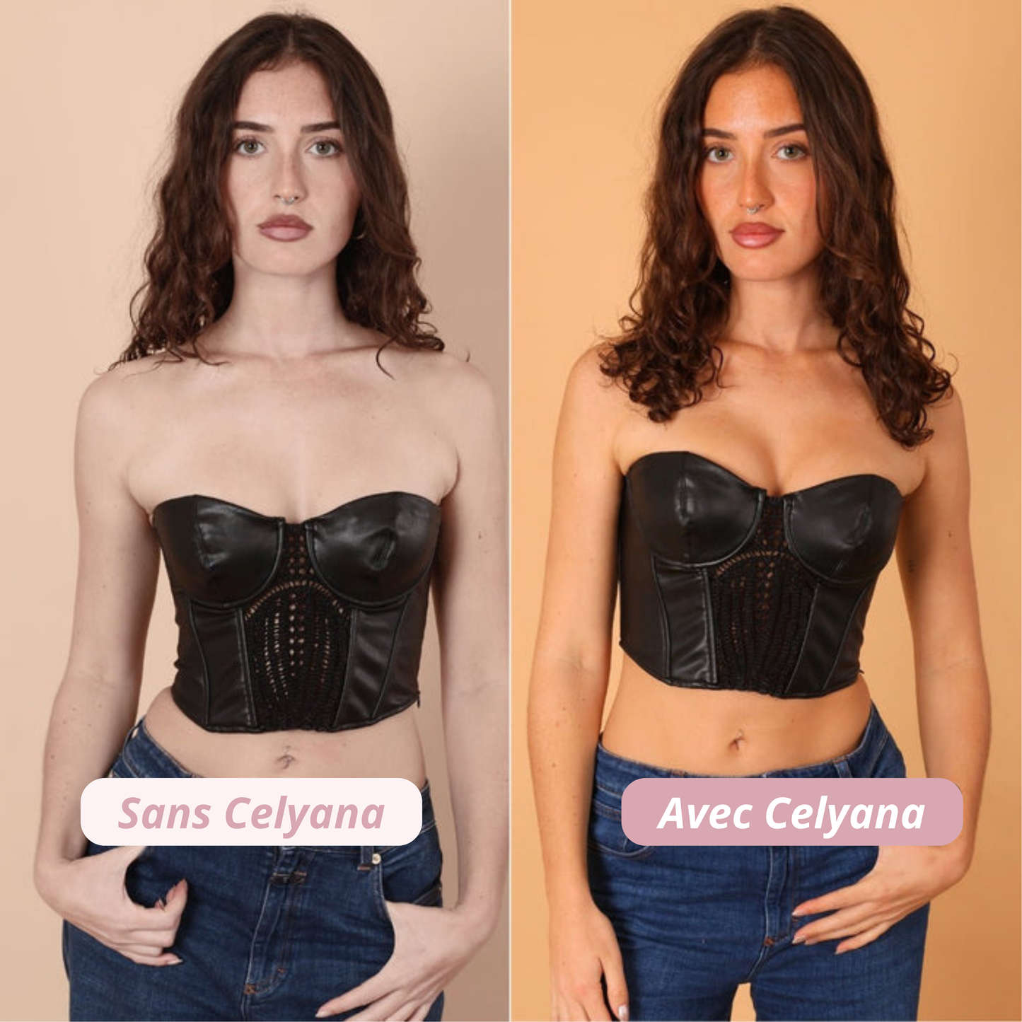 Celyana™ Soutien-Gorge Push-Up Adhésif Sans Bretelles