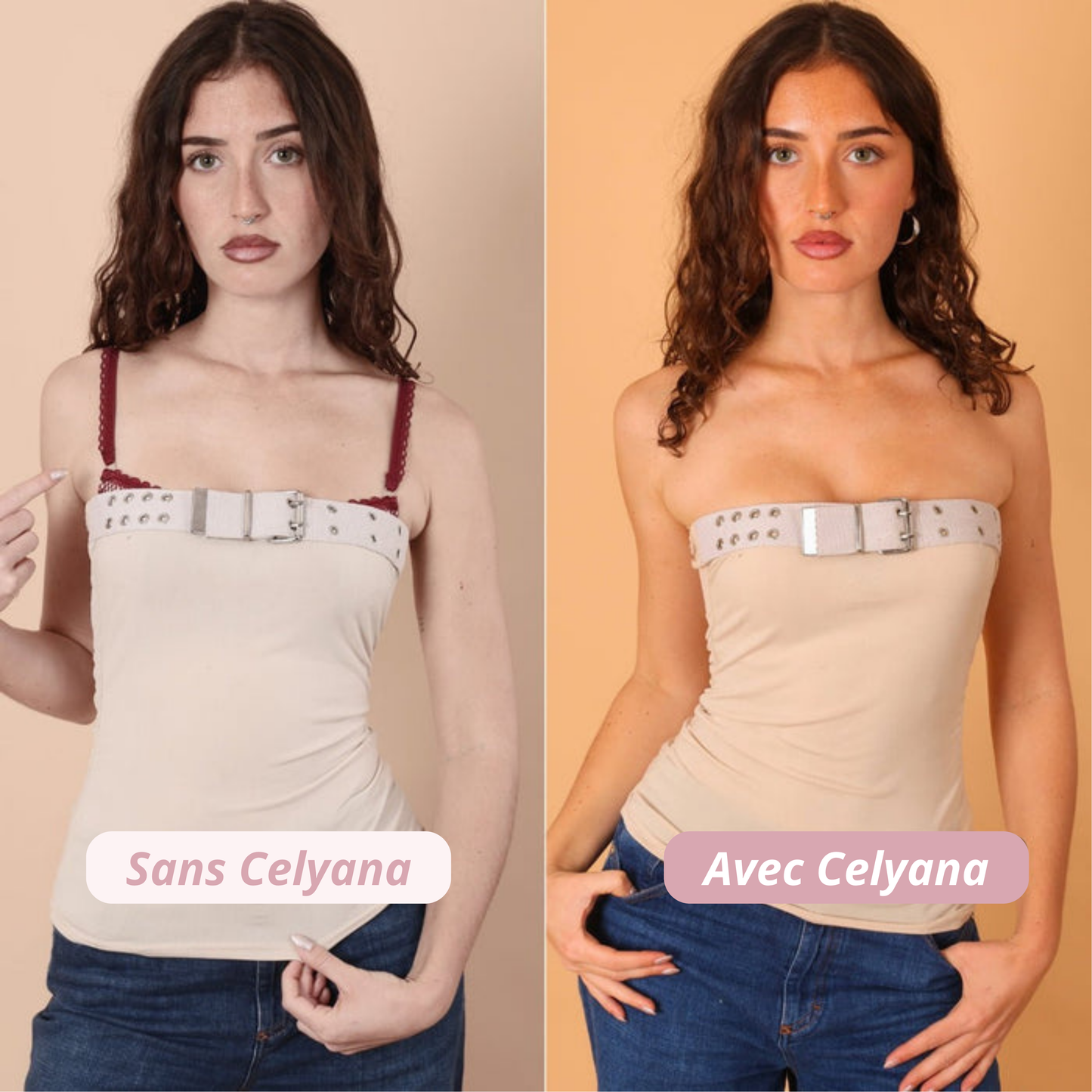 Celyana™ Soutien-Gorge Push-Up Adhésif Sans Bretelles