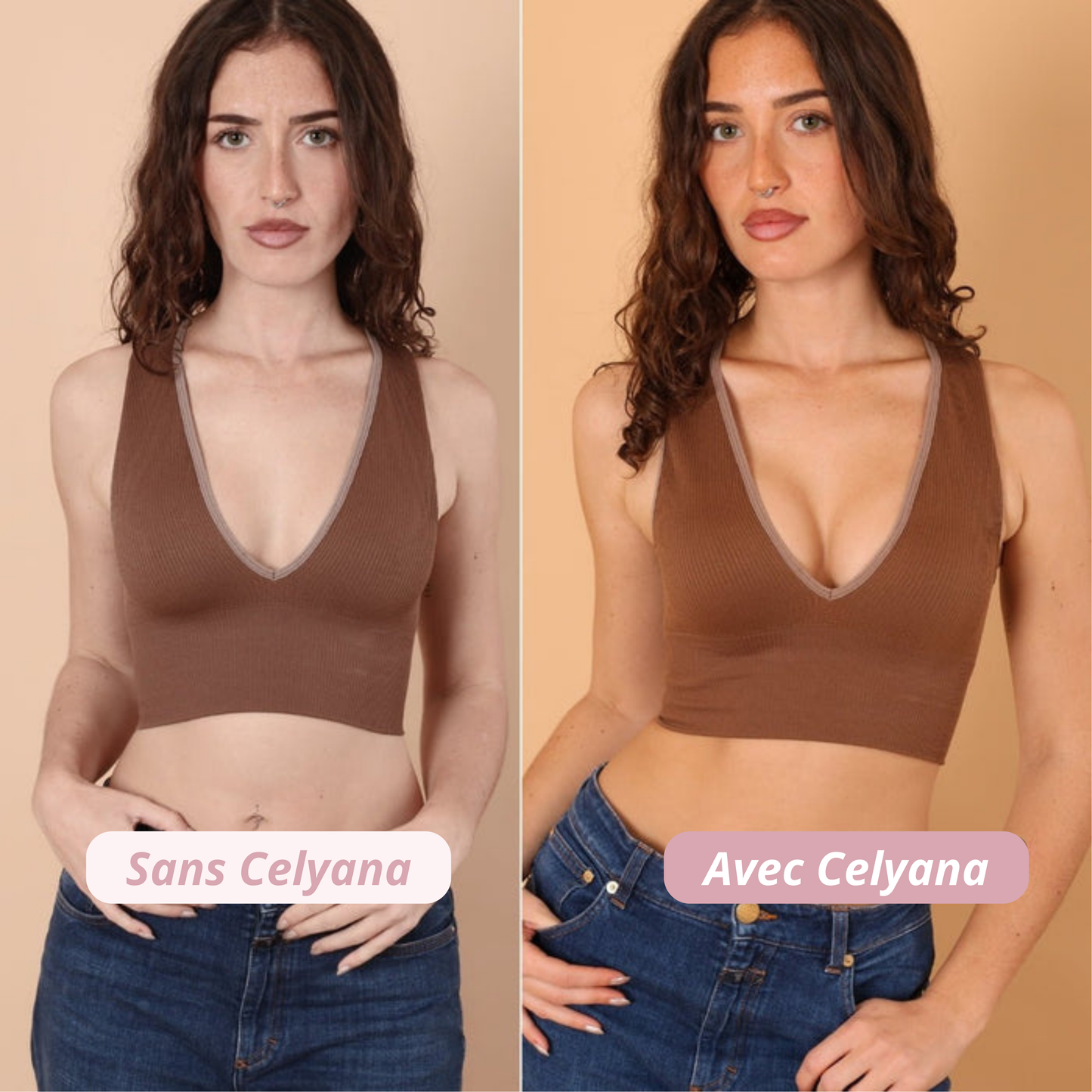 Celyana™ Soutien-Gorge Push-Up Adhésif Sans Bretelles