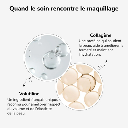 Fond de teint 2-en-1 avec pinceau intégré